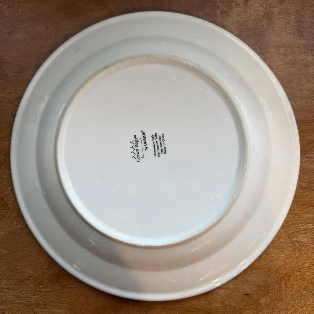 Oneida CROWN REGO WHITE Large Round Serving Plate 12